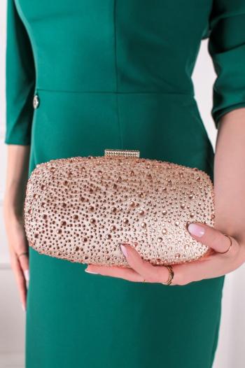 Zlatá spoločenská clutch kabelka Danae