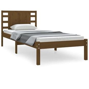 Rám postele medovo hnedý masívna borovica 90 × 200 cm, 3104206