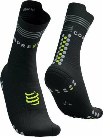 Compressport Pro Racing v4.0 Run High Black/Fluo Yellow T2 Bežecké ponožky