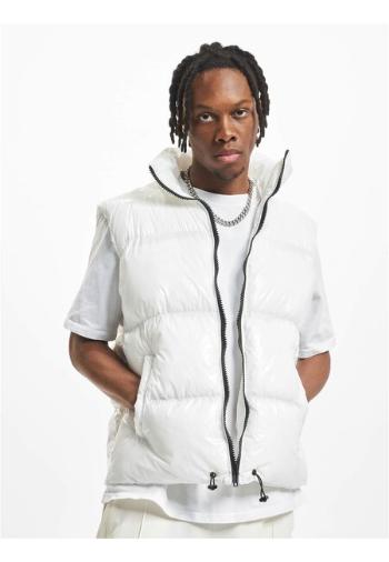 DEF Shiny Puffer vest white - XL