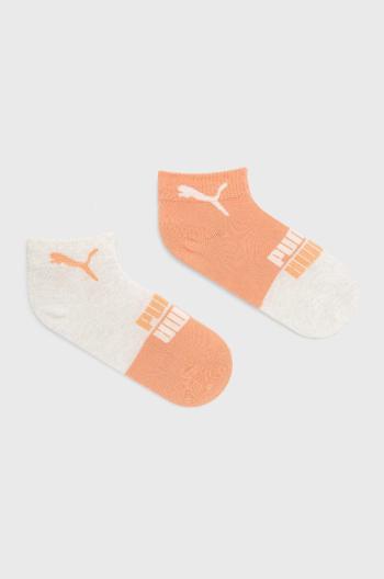 Detské ponožky Puma (2-pak) 935462.G oranžová farba