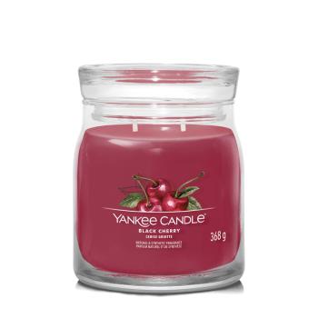 Yankee Candle Aromatická sviečka Signature sklo stredná Black Cherry 368 g