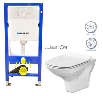 GEBERIT DuofixBasic bez tlačidla + WC CERSANIT CLEANON CARINA + SEDADLO 458.103.00.1 X CA3