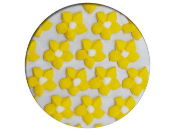 Cukrová dekorácia - Georgíny 28 ks žltá - Frischmann