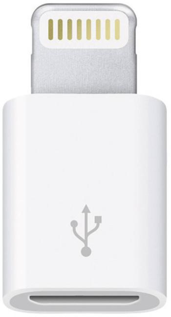 Apple Apple iPad / iPhone / iPod adaptér [1x dokovacia zástrčka Apple Lightning - 1x micro USB 2.0 zásuvka B]  biela