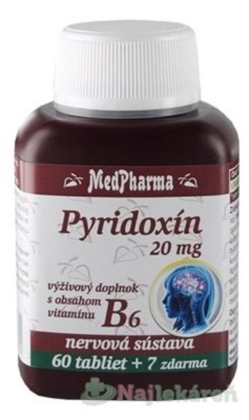 MedPharma PYRIDOXÍN 20 mg (vitamín B6) 67 tabliet