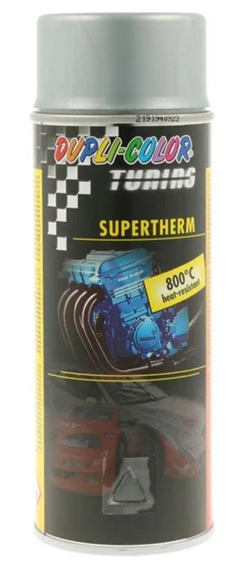 DC TUNING SUPERTHERM - Farba v spreji na vysoké teploty strieborná do 800°C 0,4 L