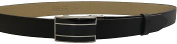 Penny Belts Pánsky kožený spoločenský opasok 35-020-A6 black 115 cm