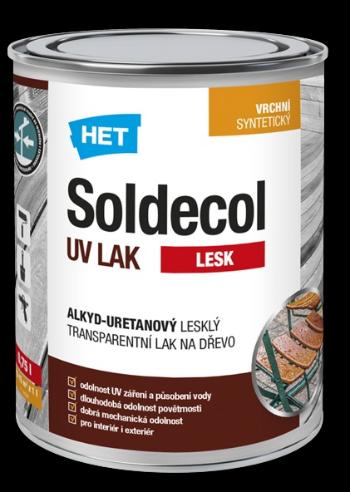 SOLDECOL UV LAK - Alkyduretánový lak na drevo transparentná lesklá 5 L