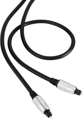 Toslink digitálny audio prepojovací kábel [1x Toslink zástrčka (ODT) - 1x Toslink zástrčka (ODT)] 0.50 m čierna SuperSof