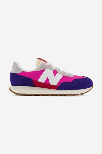 Detské tenisky New Balance PH237EG ružová farba