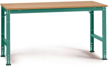 Manuflex AU4025.0001 UNIVERSAL štandardný pracovný základný stôl s multiplexovou doskou, ŠxHxV = 1250 x 600 x 760-870 mm