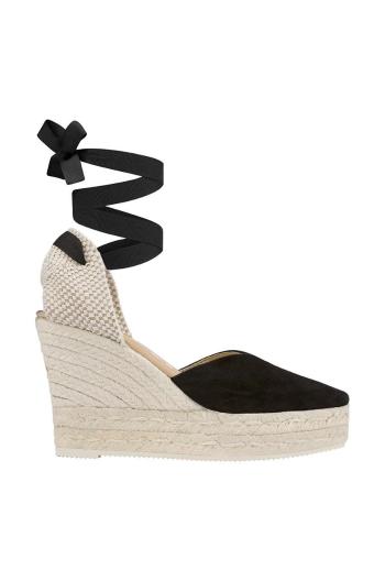 Espadrilky Manebi Heart-Shaped Wedge Espadrilles čierna farba, K 1.0 WH