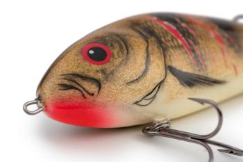 Salmo wobler fatso 14 sinking limited edition wounded emerald perch 14 cm