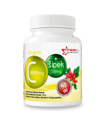 Nutricius Vitamín C 1000 mg + šípka 50 mg 90 tabliet