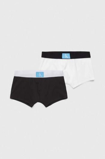 Detské boxerky Calvin Klein Underwear 2-pak čierna farba