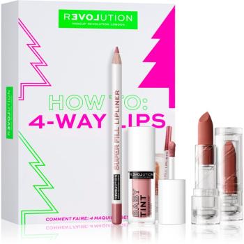 Revolution Relove How To: 4-Way Lips darčeková sada (na pery)