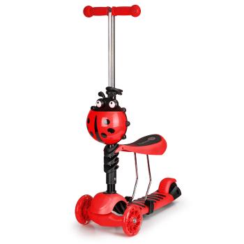 Kolobežka a odrážadlo Beruška - červená ladybug scooter red