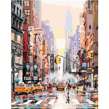 Maľovanie podľa čísel – Ulica v New Yorku a žlté taxíky (Richard Macneil) (HRAbz33152nad)