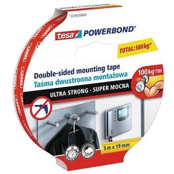 TESA Powerbond Ultra Strong, obojstranná montážna páska, biela, 5 m: 19 mm (55792-00005-01)