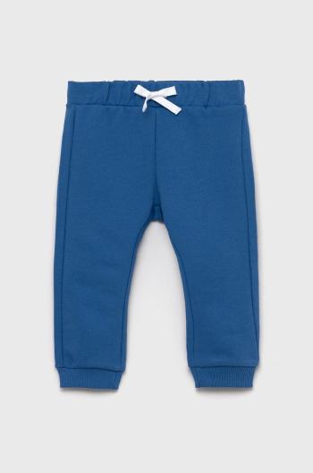 Detské bavlnené nohavice United Colors of Benetton jednofarebné