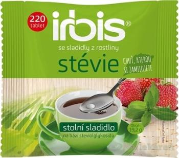 Irbis Stévia stolové sladidlo na báze glykozidov steviolu náhradné balenie 220ks