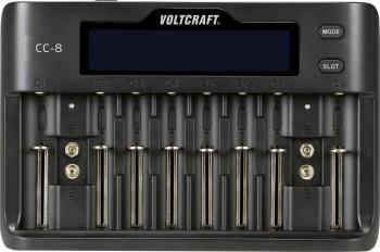 VOLTCRAFT CC-8 nabíjačka na okrúhle akumulátory LiIon, LiFePO, NiMH, NiCd A, mignon (AA), micro (AAA), Mini (AAAA), baby