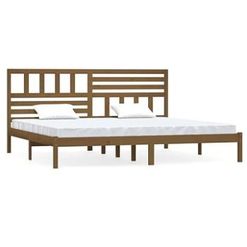 Rám postele medovo hnedý masívna borovica 180 × 200 cm Super King, 3101041