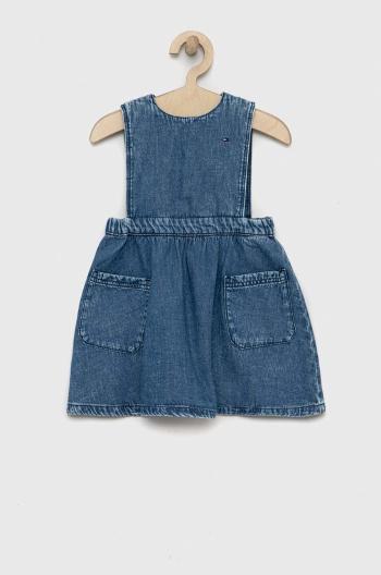 Dievčenské rifľové šaty Tommy Hilfiger mini, áčkový strih
