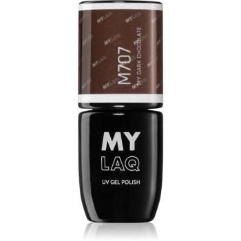 MYLAQ UV Gel Polish gélový lak na nechty odtieň My Dark Chocolate 5 ml