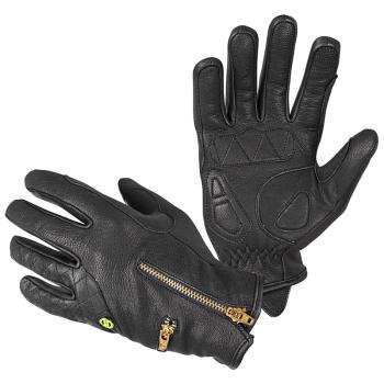 Dámske kožené moto rukavice W-TEC Perchta Farba čierna, Veľkosť S