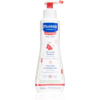 Mustela Bébé upokojujúci čistiaci gél pre deti od narodenia 300 ml