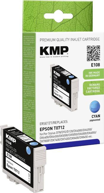 KMP Ink náhradný Epson T0712 kompatibilná  zelenomodrá E108 1607,4003