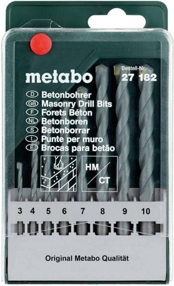 Metabo  627182000  sada vrtákov do betónu 8-dielna 3 mm, 4 mm, 5 mm, 6 mm, 7 mm, 8 mm, 9 mm, 10 mm   8 ks
