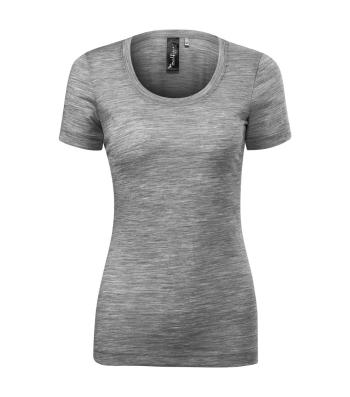 MALFINI Dámske tričko Merino Rise - Tmavošedý melír | XS