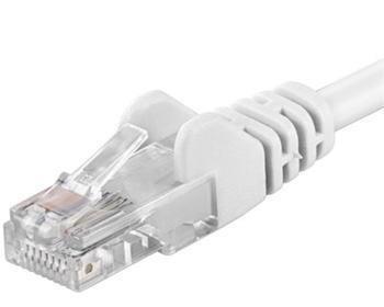 PremiumCord Patch kábel UTP RJ45-RJ45 CAT6 0.5m biela