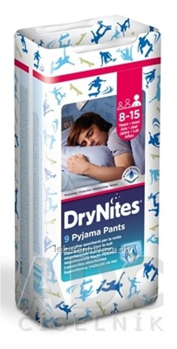 HUGGIES DRY NITES LARGE PRE CHLAPCOV (8-15 rokov) plienkové nohavičky 27-57 kg 1x9 ks