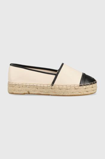 Espadrilky Guess JALEEL2 béžová farba, na platforme