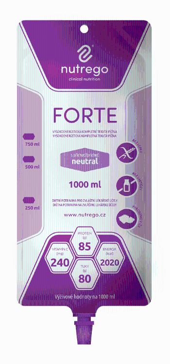 Nutrego FORTE s príchuťou neutral tekutá výživa, sondová 6x1000ml