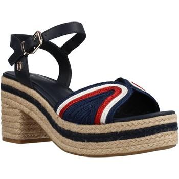 Tommy Hilfiger  Sandále TH ARTISANAL MID HEEL SA  Modrá