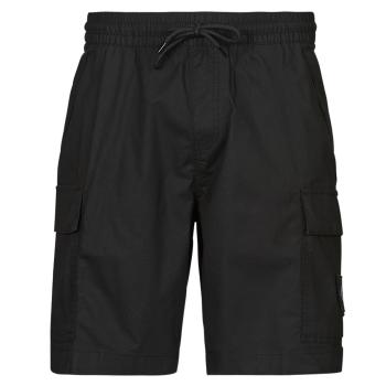 Calvin Klein Jeans  WASHED CARGO SHORT  Šortky/Bermudy Čierna