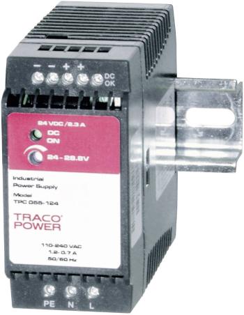 TracoPower TPC 055-124 sieťový zdroj na montážnu lištu (DIN lištu)  24 V/DC 2.3 A 55 W 1 x