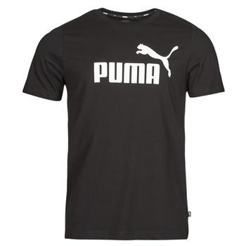 Puma  Tričká s krátkym rukávom ESS LOGO TEE  Čierna