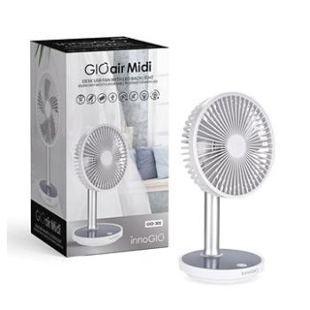 innoGIO Stolný USB ventilátor s podsvietením GIOair Midi (5903317816362)