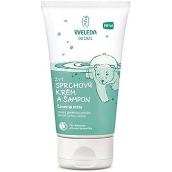 WELEDA 2 v 1 - Sprchovací krém a šampón Čarovná mäta, 150 ml (7611916157530)