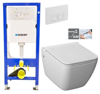 GEBERIT DuofixBasic s bielym tlačidlom DELTA50 + WC JIKA PURE + SEDADLO duraplast 458.103.00.1 50BI PU1