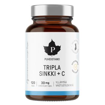 PUHDISTAMO Triple Zinc + Vitamin C 120 kapsúl