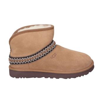 UGG  CLASSIC MINI CRESCENT  Čižmičky Hnedá