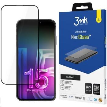 3mk hybridné sklo NeoGlass pre Apple iPhone 15 Pro Max, čierna