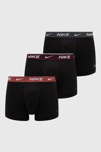 Boxerky Nike (3-pak) pánske, čierna farba